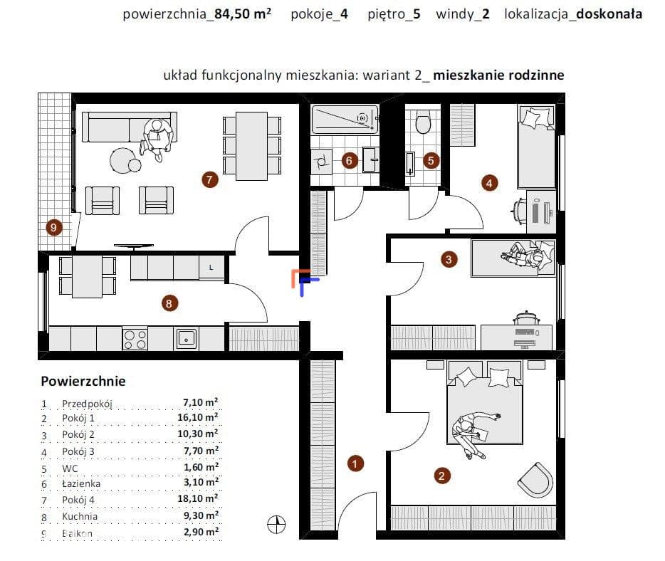 Brynów | 4 pokoje | balkon | klimatyzacja | winda - zdjęcie 17