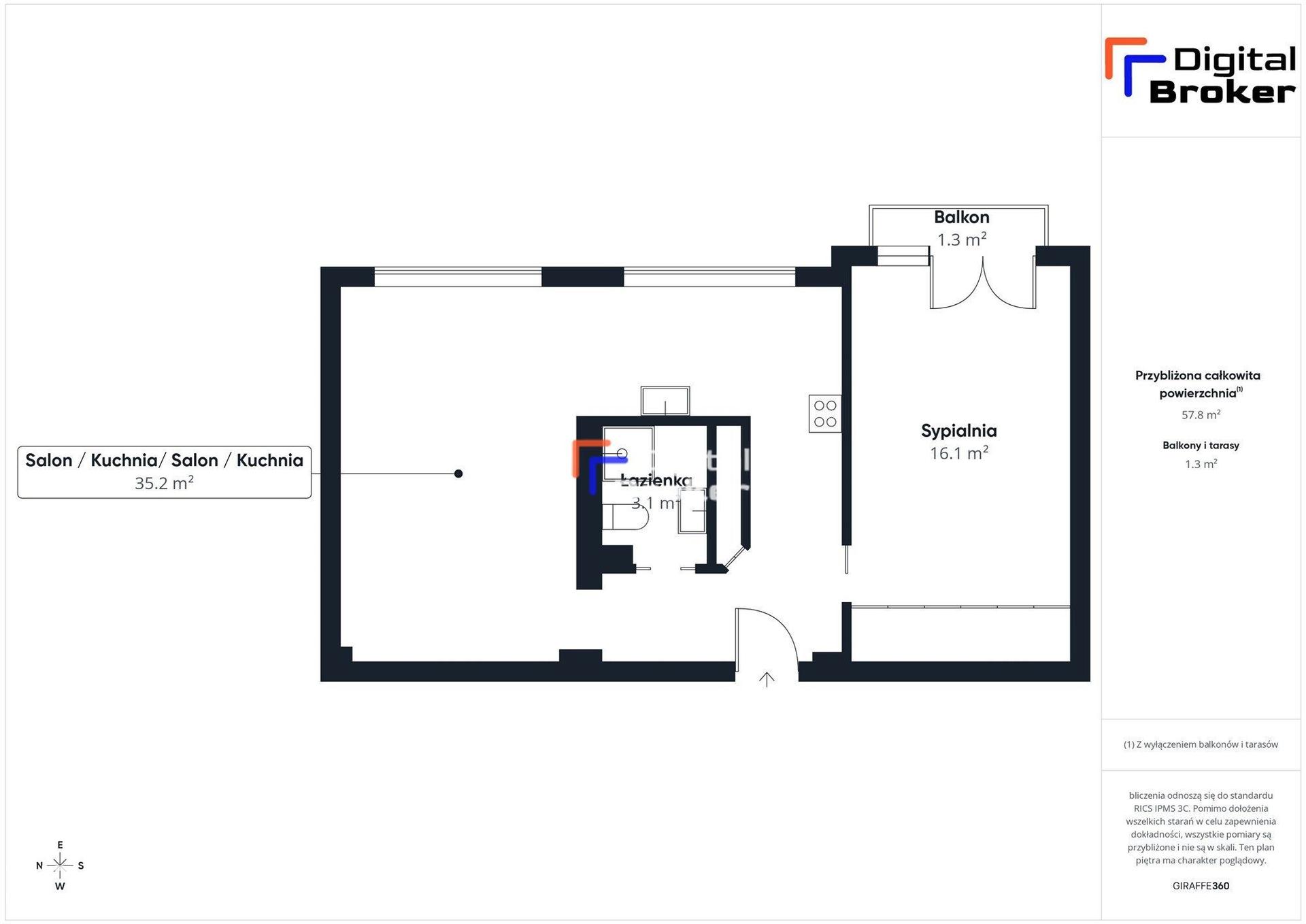 Centrum B| 2pok| 57m2| balkon| Park Szwedzki - zdjęcie 16