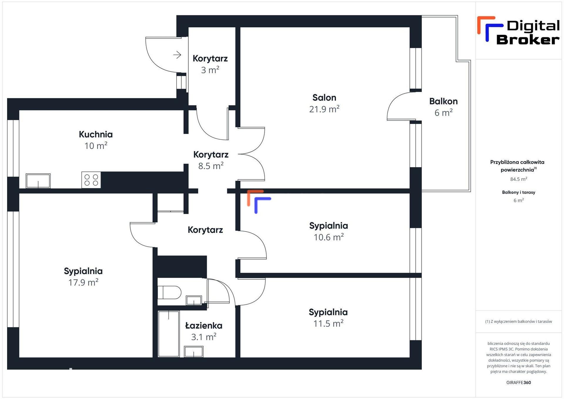 | Przestronne 4 pokoje | Balkon | Piwnica | Meissnera |