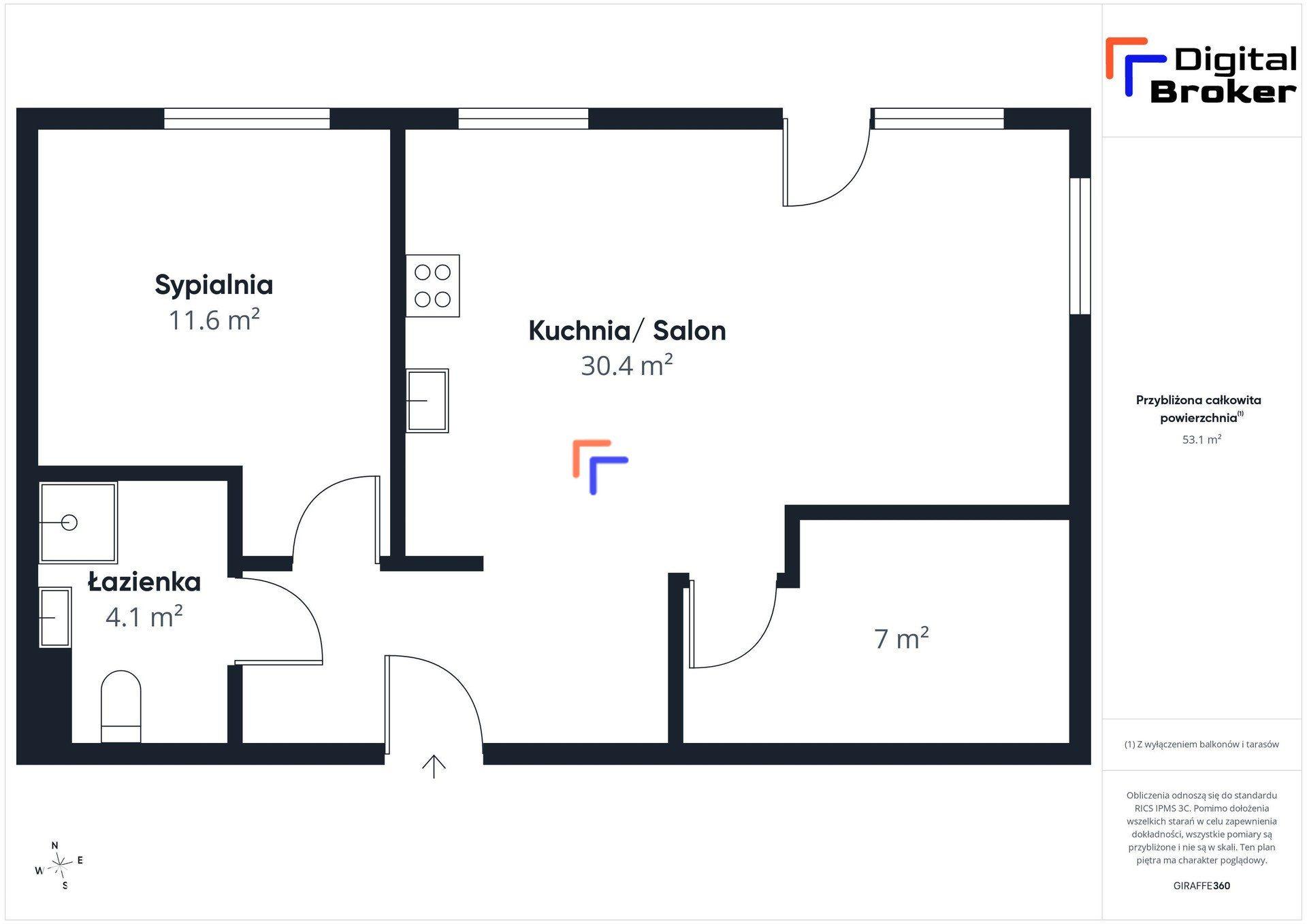 Funkcjonalne 2 pokoje z dużym balkonem 20 m²| Dobra Komunikacja - zdjęcie 16