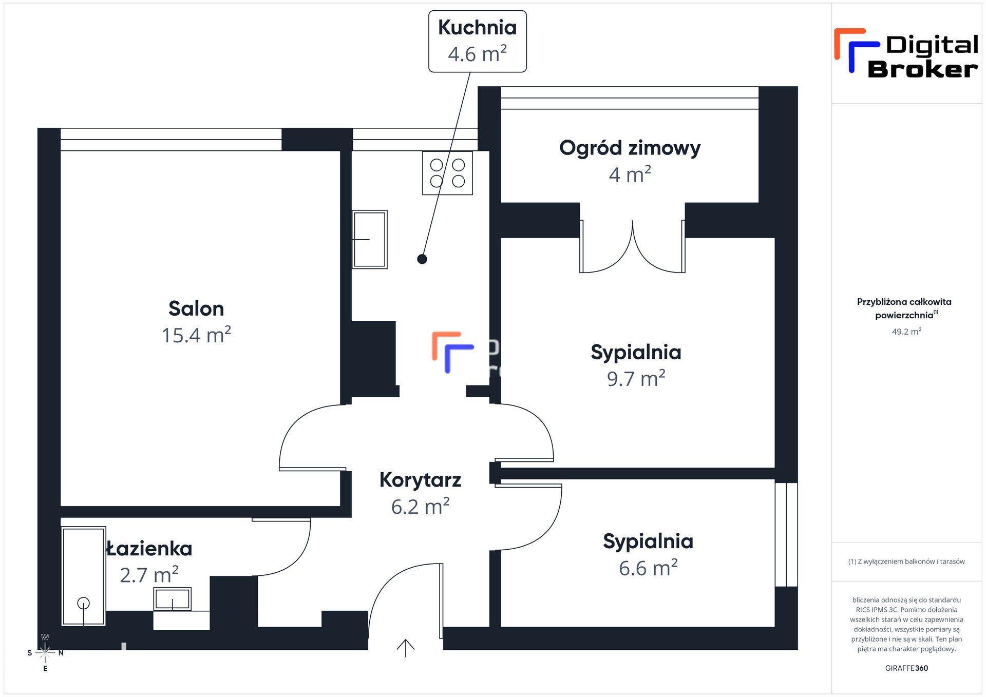Mokotów / 3 pokoje / Gotowe do wprowadzenia / Loggia - zdjęcie 15