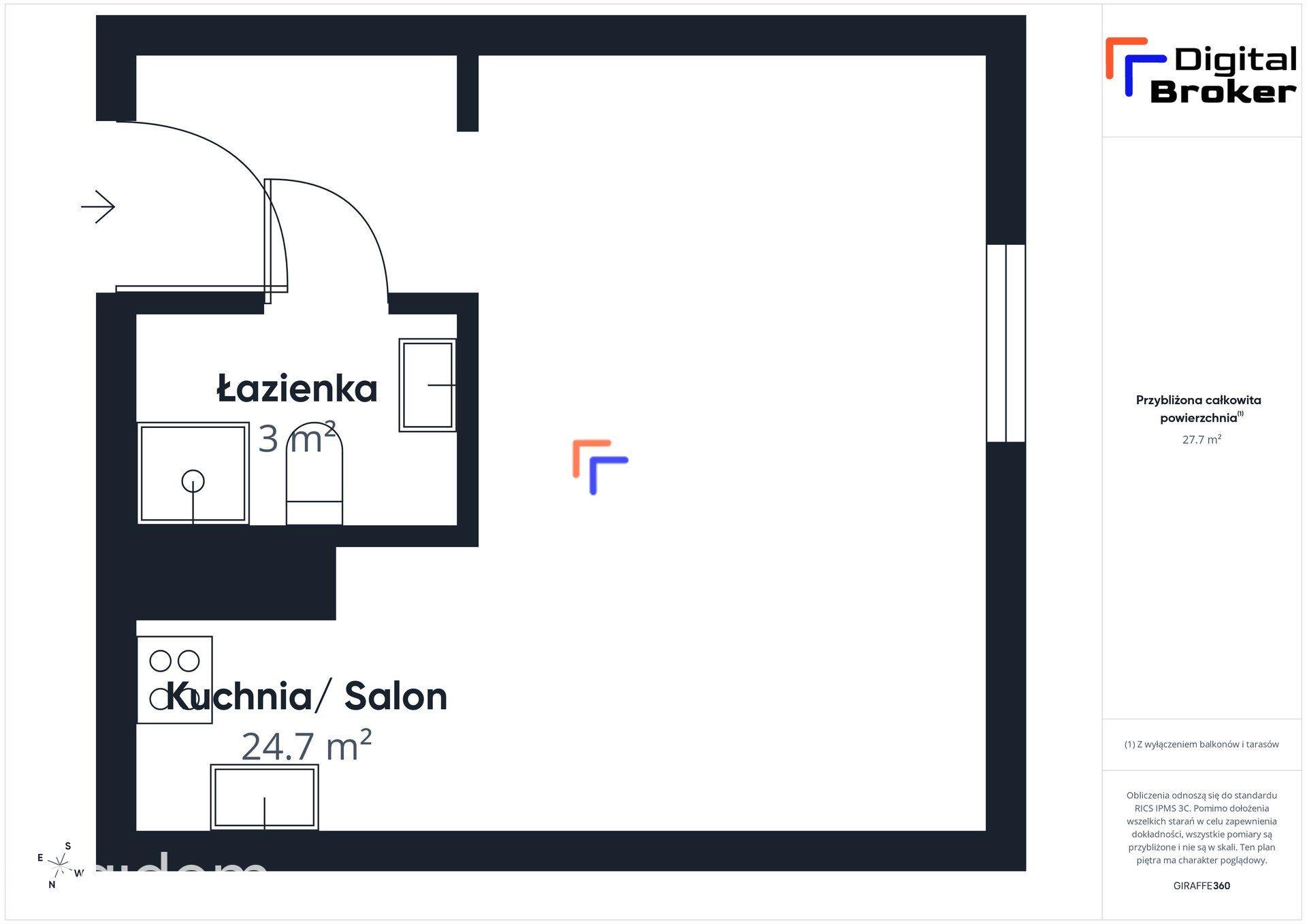 ✩ Nowoczesna kawalerka w samym centrum ✩ - zdjęcie 9