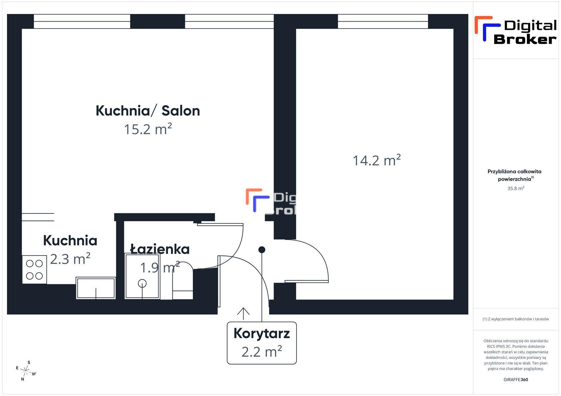 T. Kościuszki 70 | 34 m² | Do remontu | Perełka - zdjęcie 9