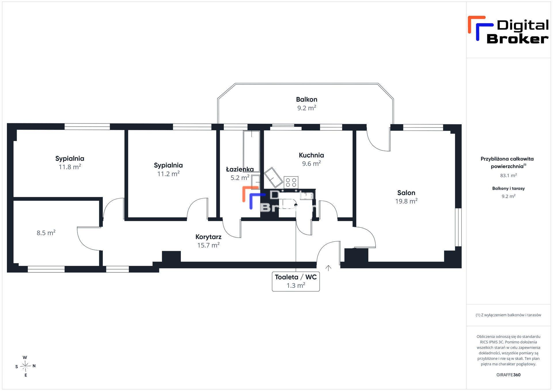 Przestronne 4 pokoje, 84,6 m², Praga-Południe ul. Lubelska 5/9. - zdjęcie 17