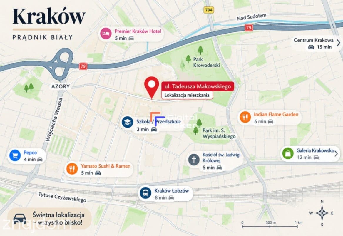 46m2 | 2 pokoje + kuchnia z jadalnią | Balkon | Komórka lok. - zdjęcie 3