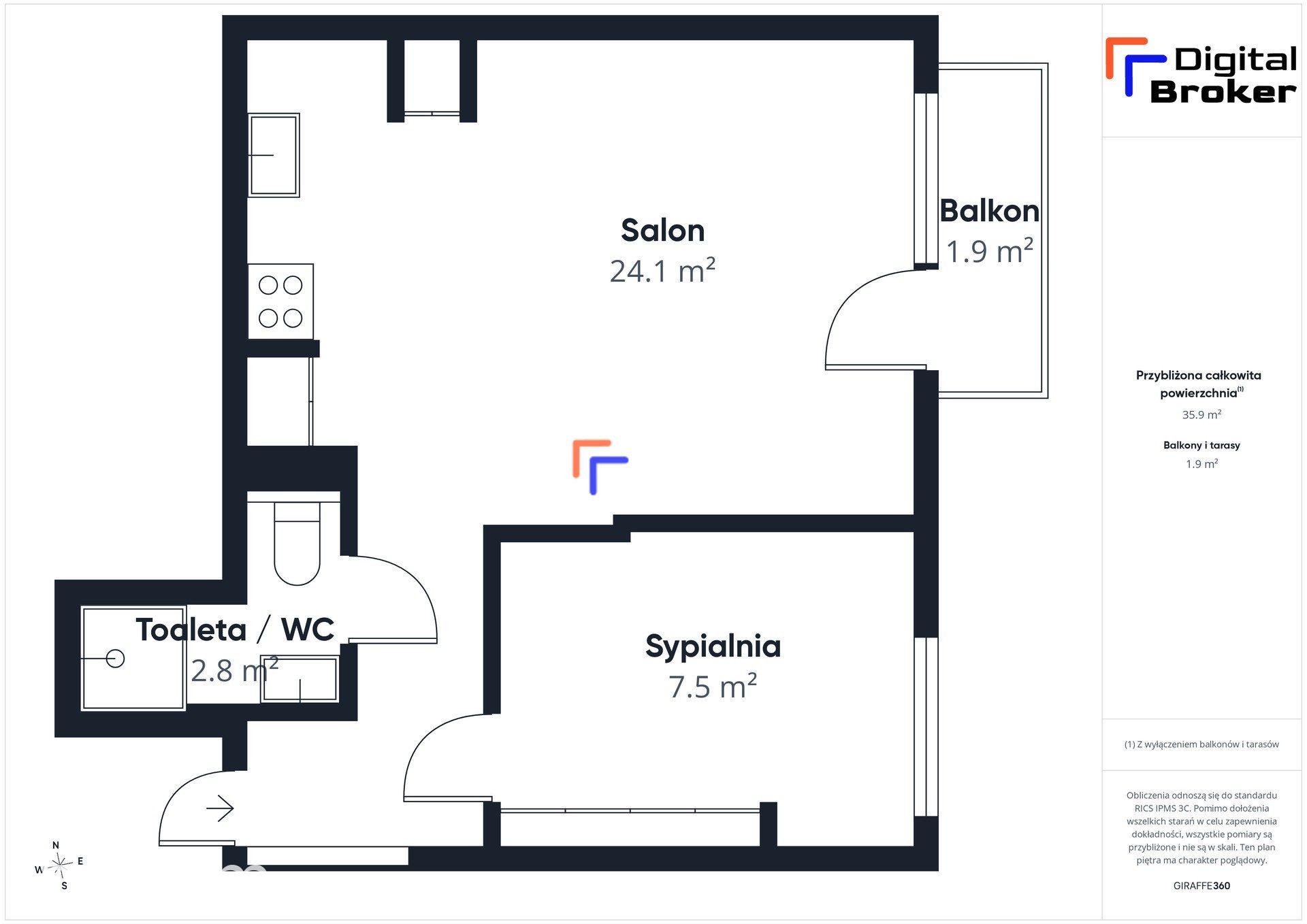 Nowe po generalnym remoncie|36,4 m²|2 pokoje|Praga-Południe|balkon - zdjęcie 10