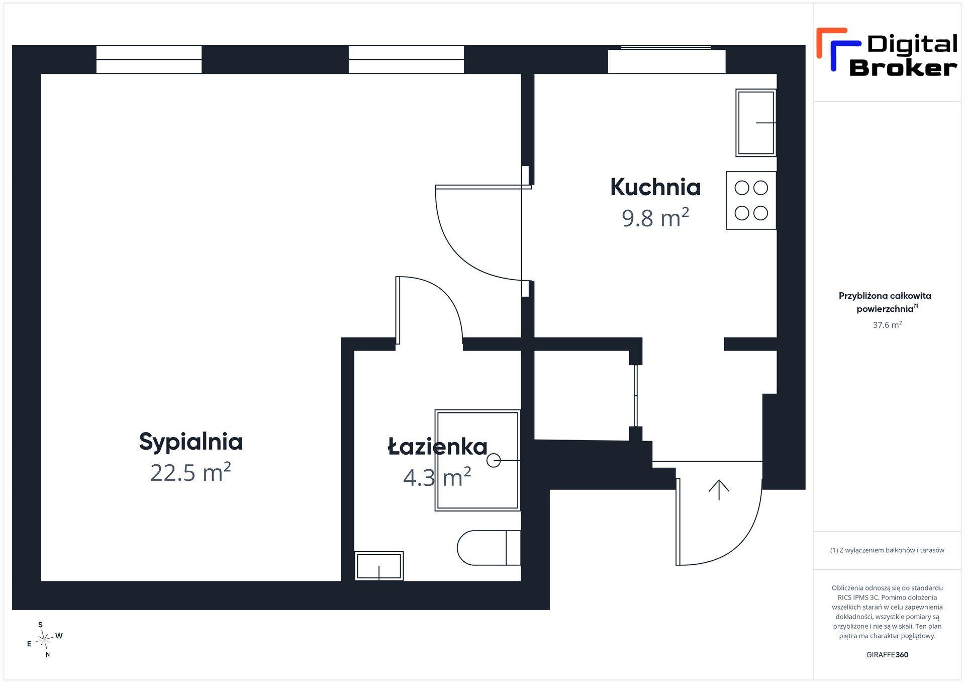 2 pok | 37,8 m2 | po remoncie | 1 piętro | gotowe do wejścia - zdjęcie 14