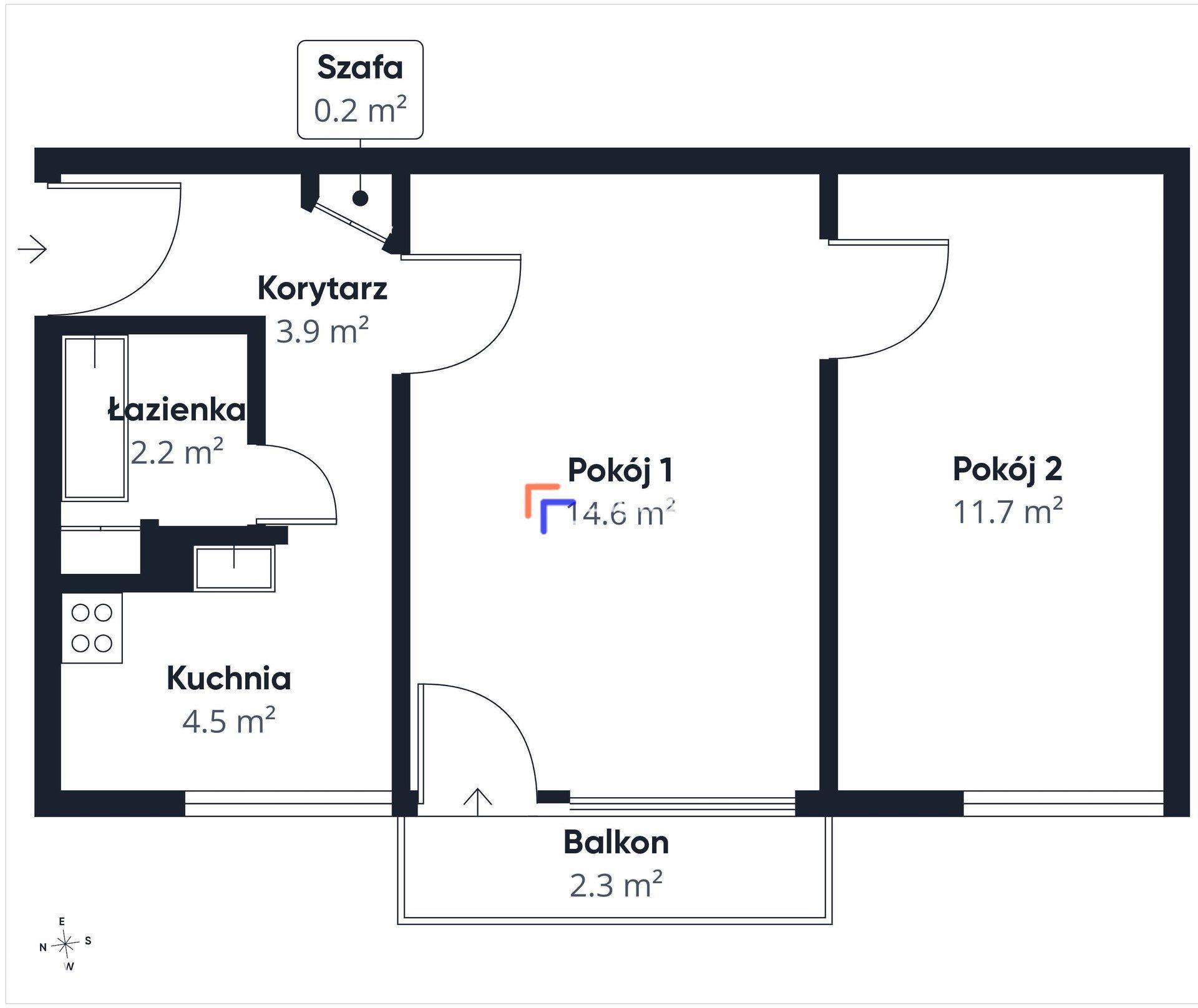 Komfortowe 2 Pokoje / Balkon / 3 Piętro / Do Remontu - zdjęcie 16