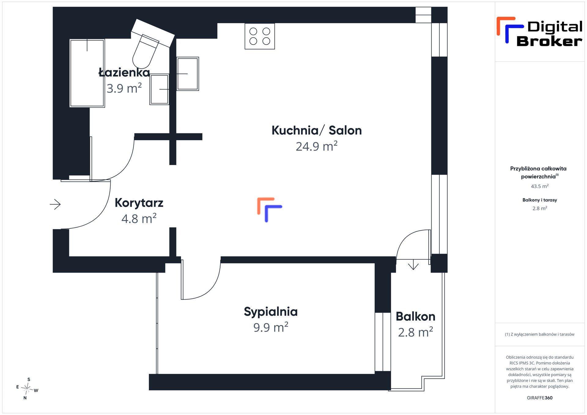 |2 pokoje 46 m² | Balkon | Winda | Białołęka| - zdjęcie 10