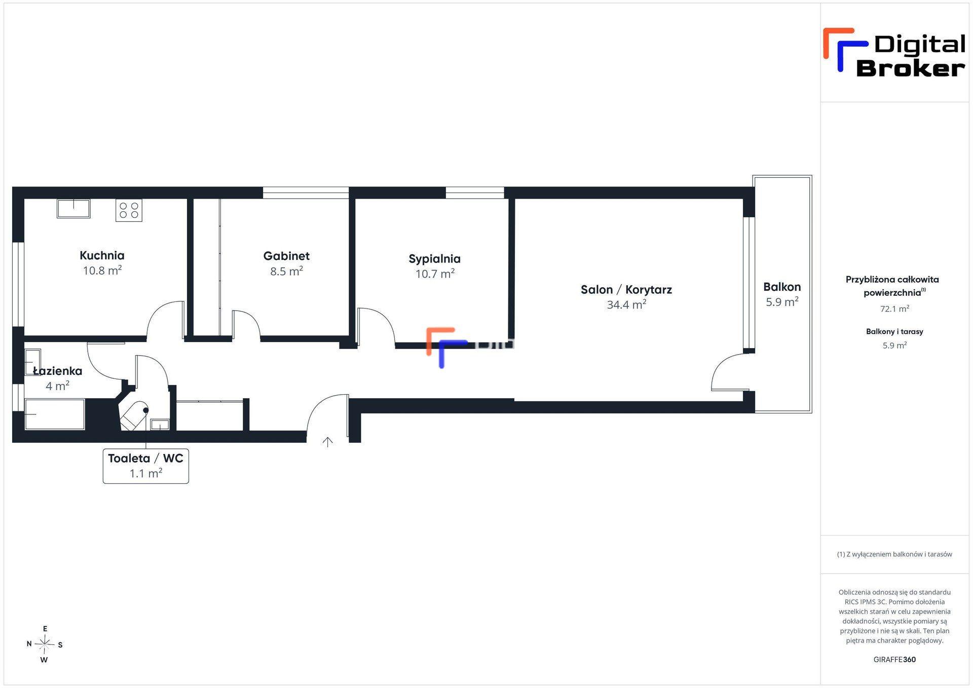3 pokoje | 72,1 m² | balkon | duży parking | Jakubowice Konińskie - zdjęcie 21