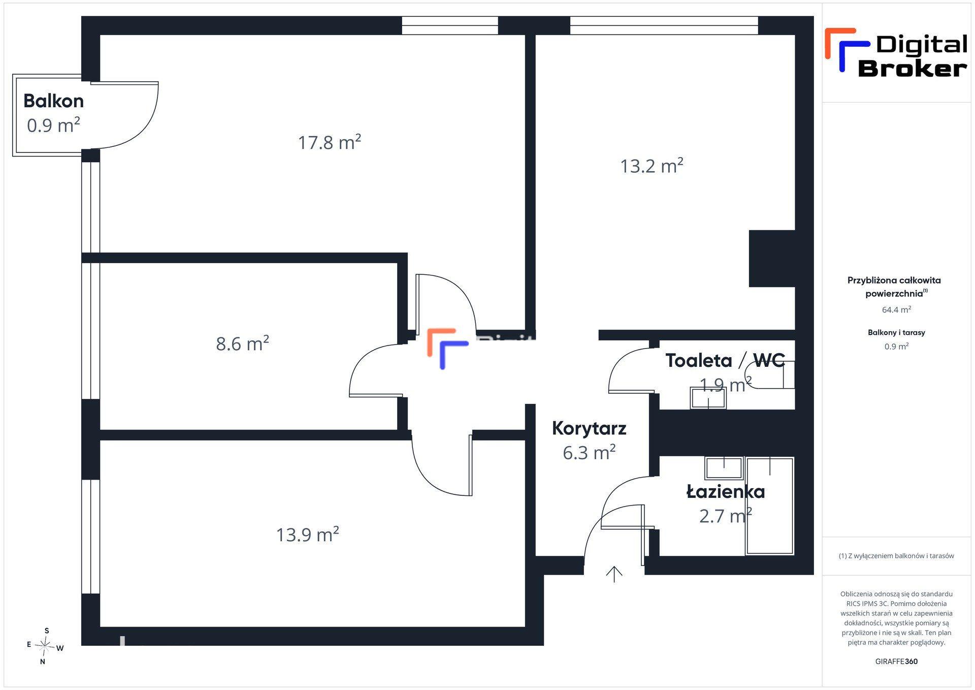 Świeżo po remoncie | 65,6 m2 | 3/4 pokoje | Ochota | Parking - zdjęcie 13