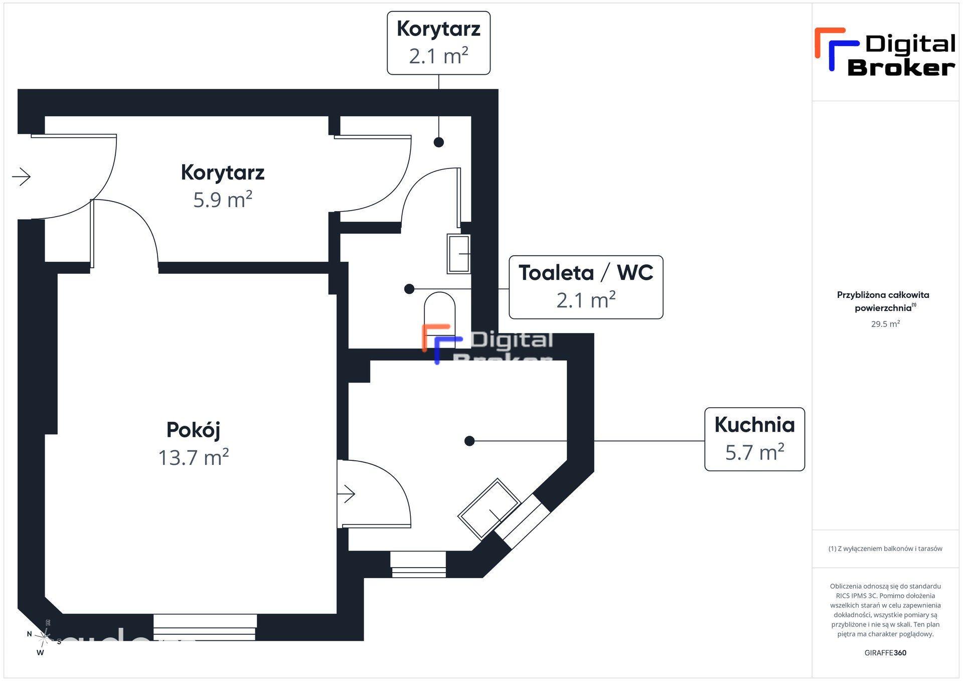 Kawalerka w odnowionej kamienicy | Wysokie sufity - zdjęcie 10