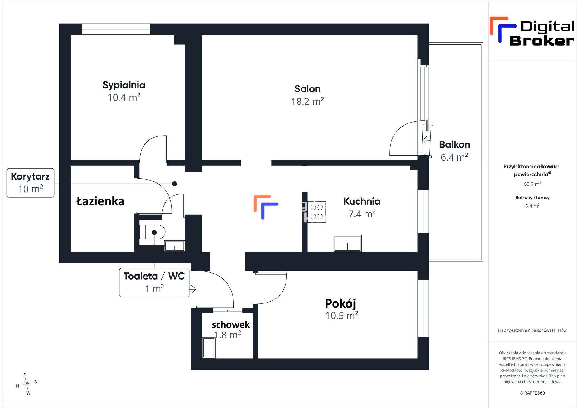 3 pok | Zagórze | duży balkon | 2 windy | piękny widok - zdjęcie 21