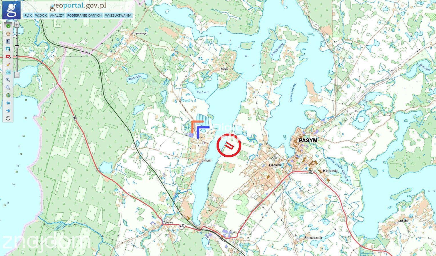 ✩ Działka z linią brzegową jeziora Kalwa Mazury ✩ 3061 m² ✩ Pasym ✩ - zdjęcie 17