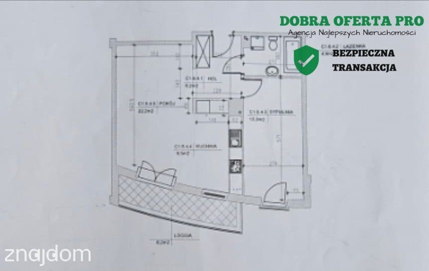 2 POKOJE Z LOGGIĄ | BRĘTOWSKA BRAMA | 57,1 M² - zdjęcie 8