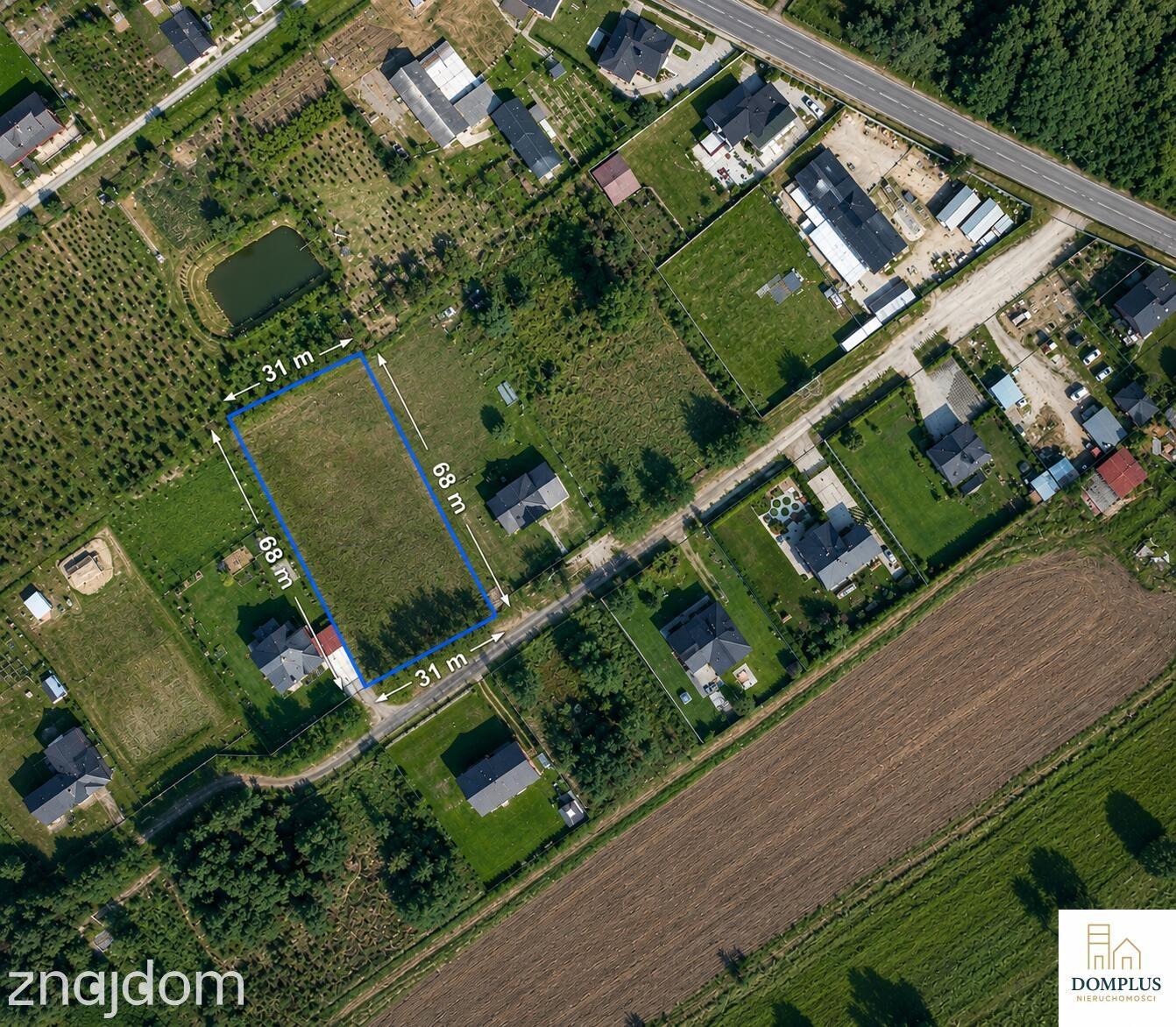 Jasionna – działka budowlana 2118 m² z WZ - zdjęcie 2