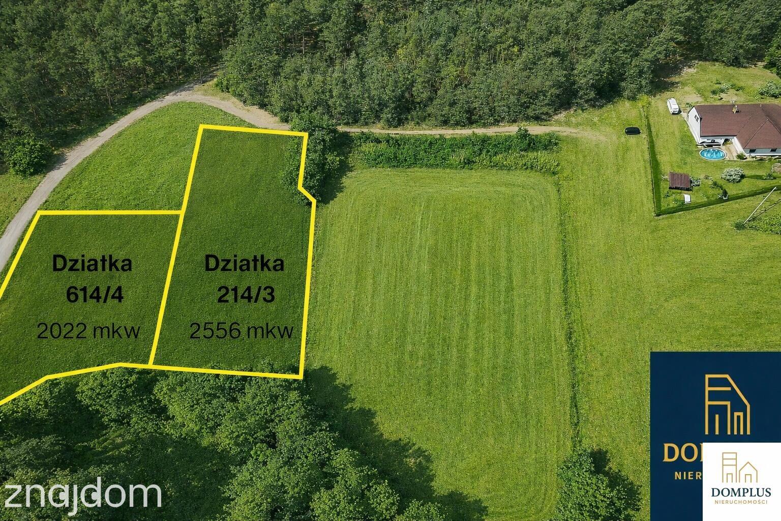 Działki budowlane w Chojnie 2022 mkw, 2556 mkw