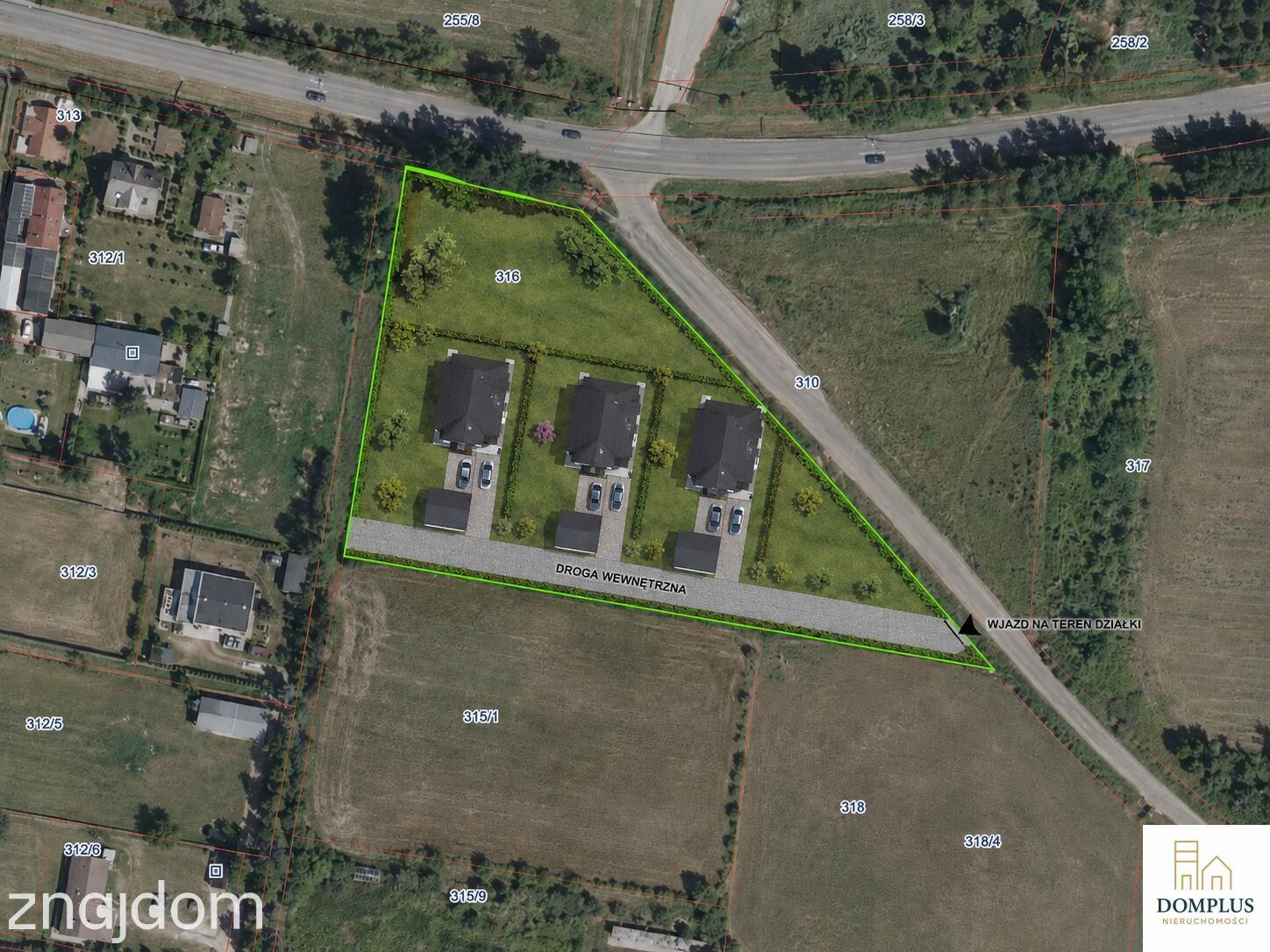 Popowo działka 3700 m² WZ 2 budynki 24 mieszkania - zdjęcie 3