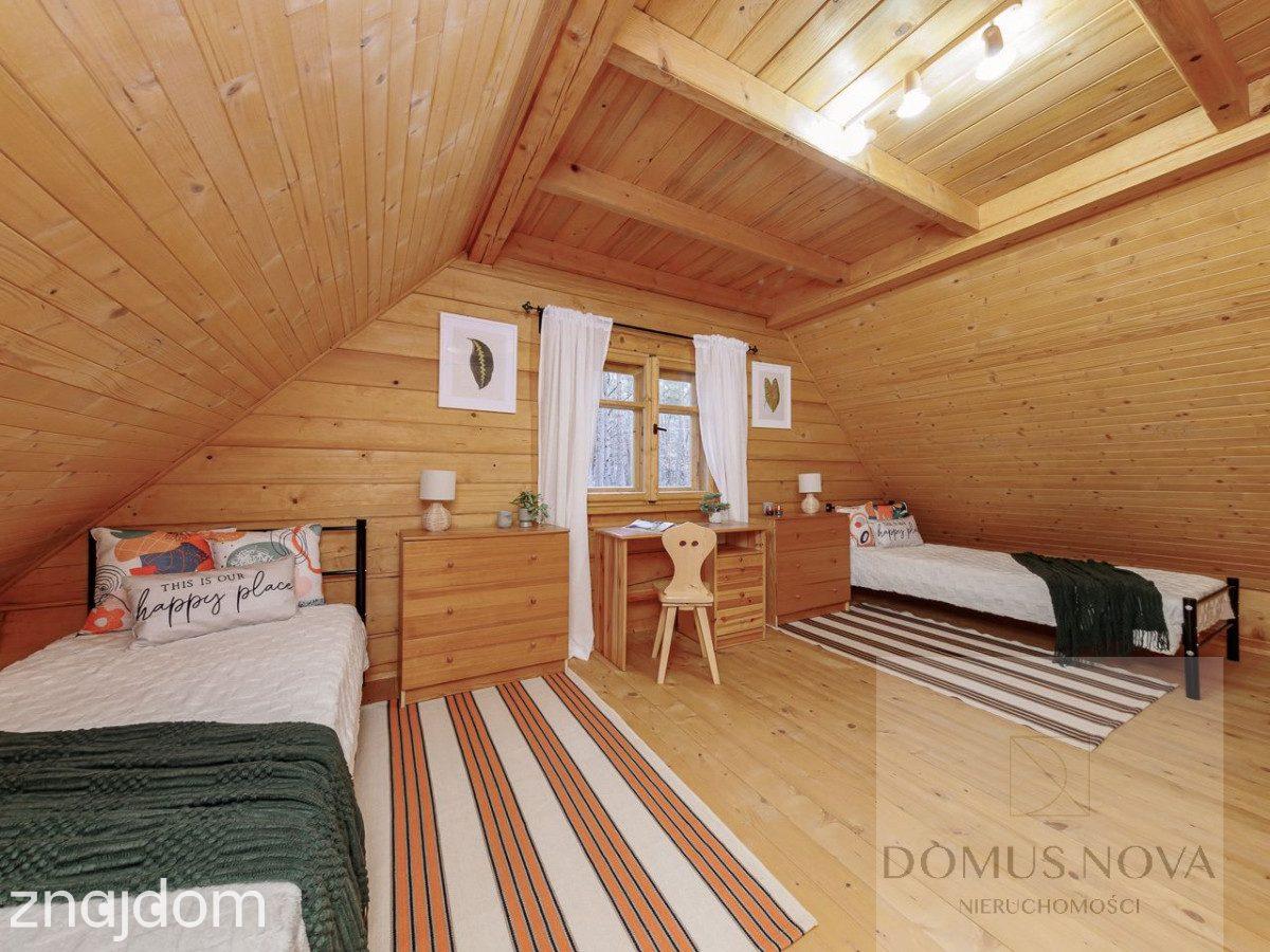 Dom z bala w stylu góralskim - działka 1,5 ha - zdjęcie 14