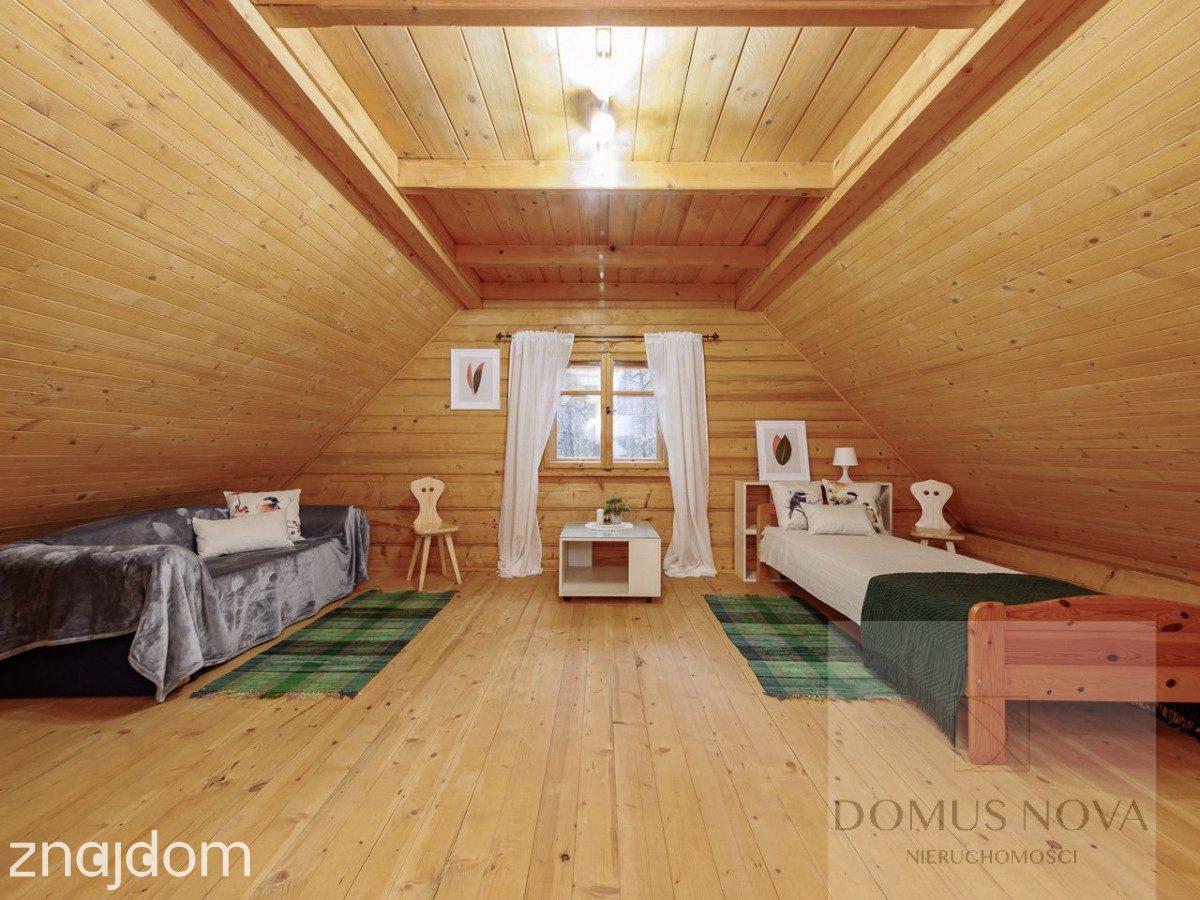 Dom z bala w stylu góralskim - działka 1,5 ha - zdjęcie 15