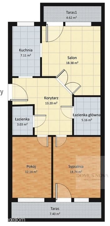 Wyjątkowe 3 pokoje, 2 balkony, 2 łazienki - zdjęcie 18