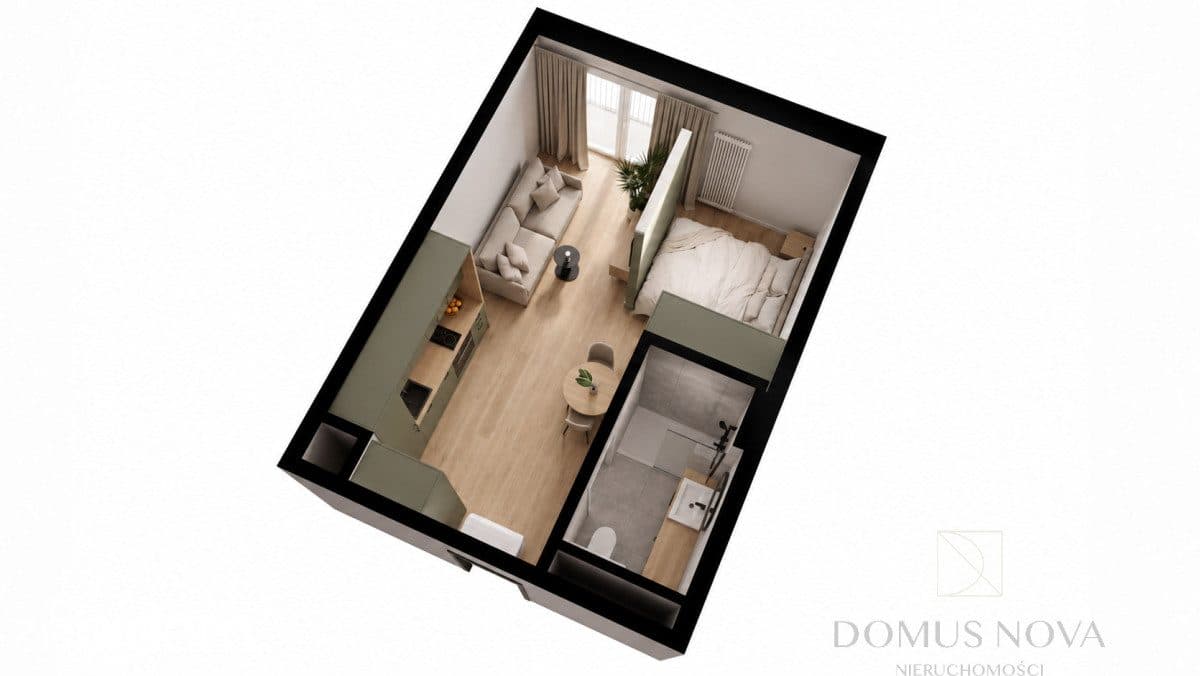 Studio 30,4 m² | Bez prowizji | Internet w cenie - zdjęcie 2