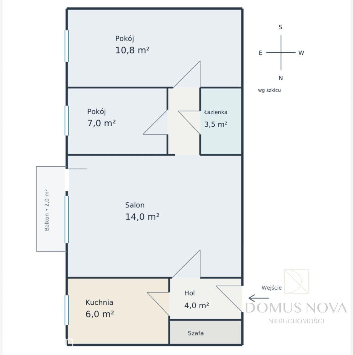 3 pokoje z pięknym widokiem, Ludowa, 45,3 m² - zdjęcie 9