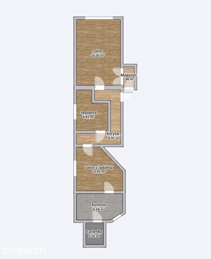 74 m² w kamienicy | bezczynszowe | centrum Obornik - zdjęcie 19