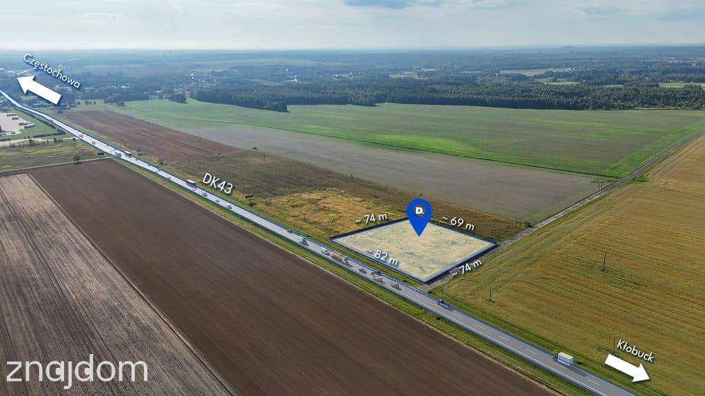 Kłobuck, ul. Główna | Działka na sprzedaż