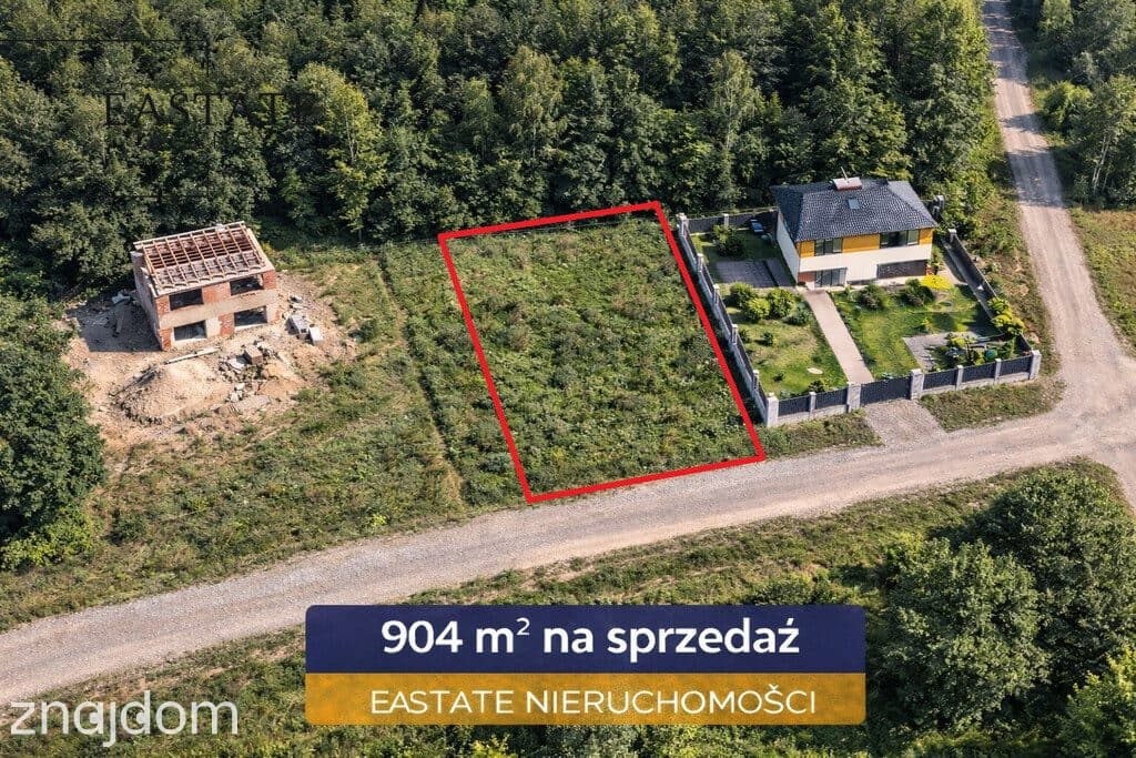 Działka budowlana 904 m² – spokojna okolica, dojaz