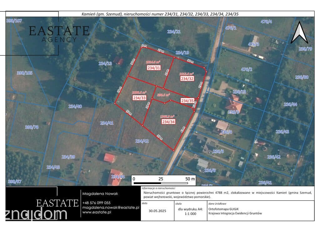 Działka budowlana Kamień gm. Szemud 4792 m2 - zdjęcie 20