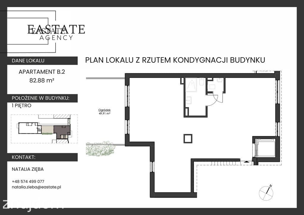 Apartament 83 m² z tarasem na dachu / Orłowo - zdjęcie 10