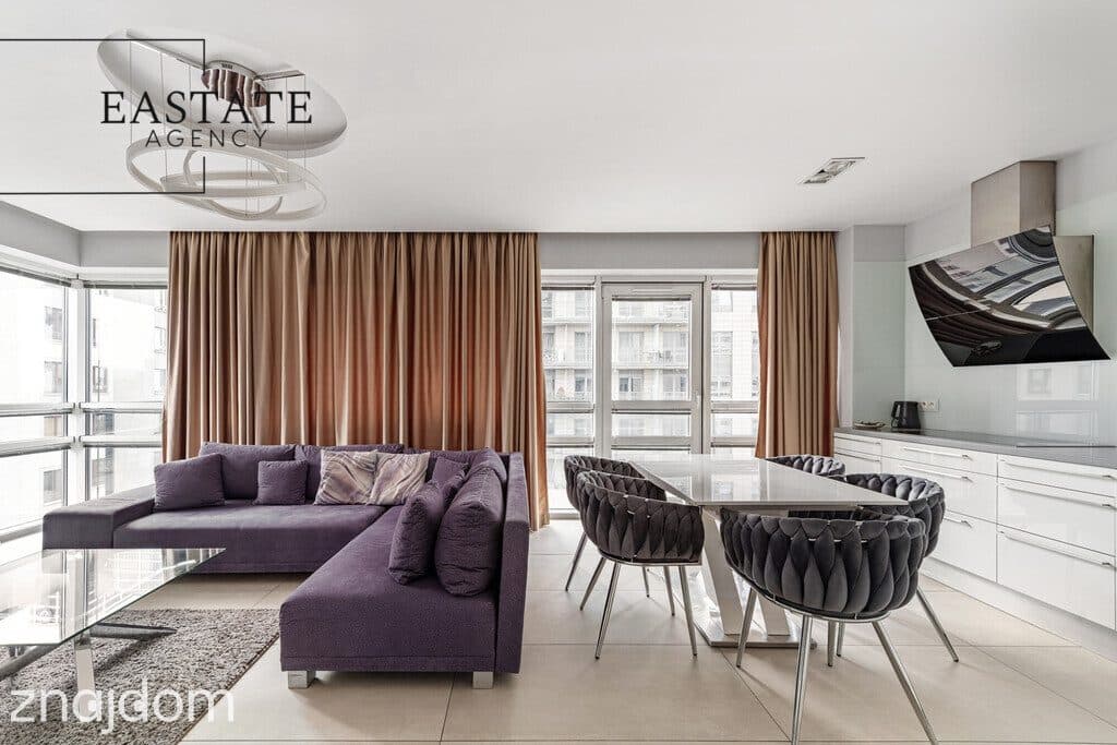 Apartament z panoramą centrum Warszawy