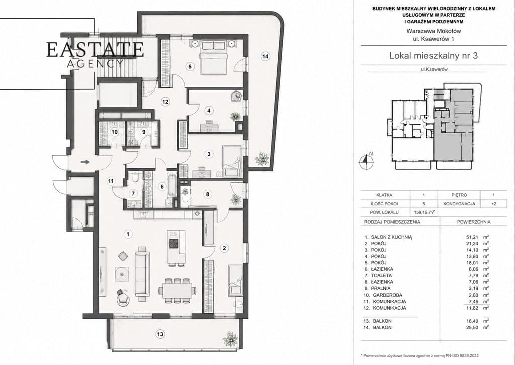 Rezydencja Ksawerów | 5 pokoi - 157,8m2 | Kameralny Budynek klasy premium - zdjęcie 5