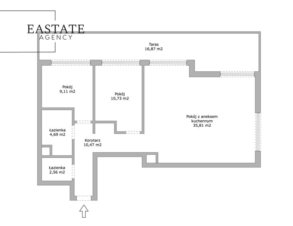 APARTAMENT Z WIDOKIEM NA MOTŁAWĘ I 73,37 m² I - zdjęcie 15