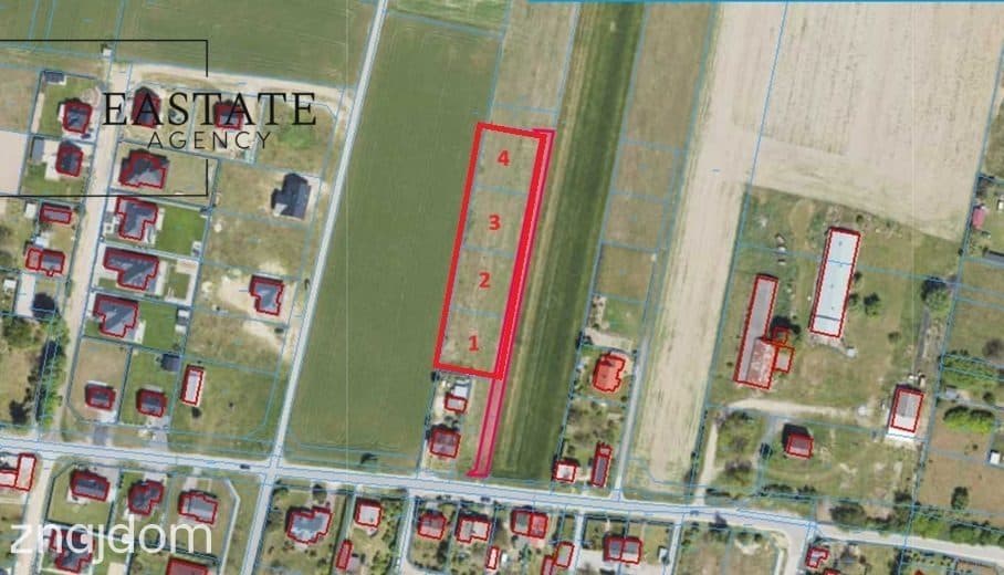 Cztery działki budowlane | 800m2 każda | Sierpc