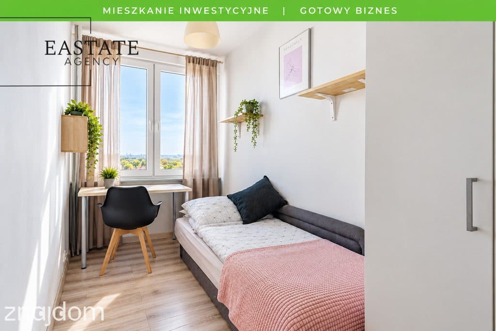 GOTOWY BIZNES NAJMU | 6 POKOI | 8,7% ROI | METRO PŁOCKA