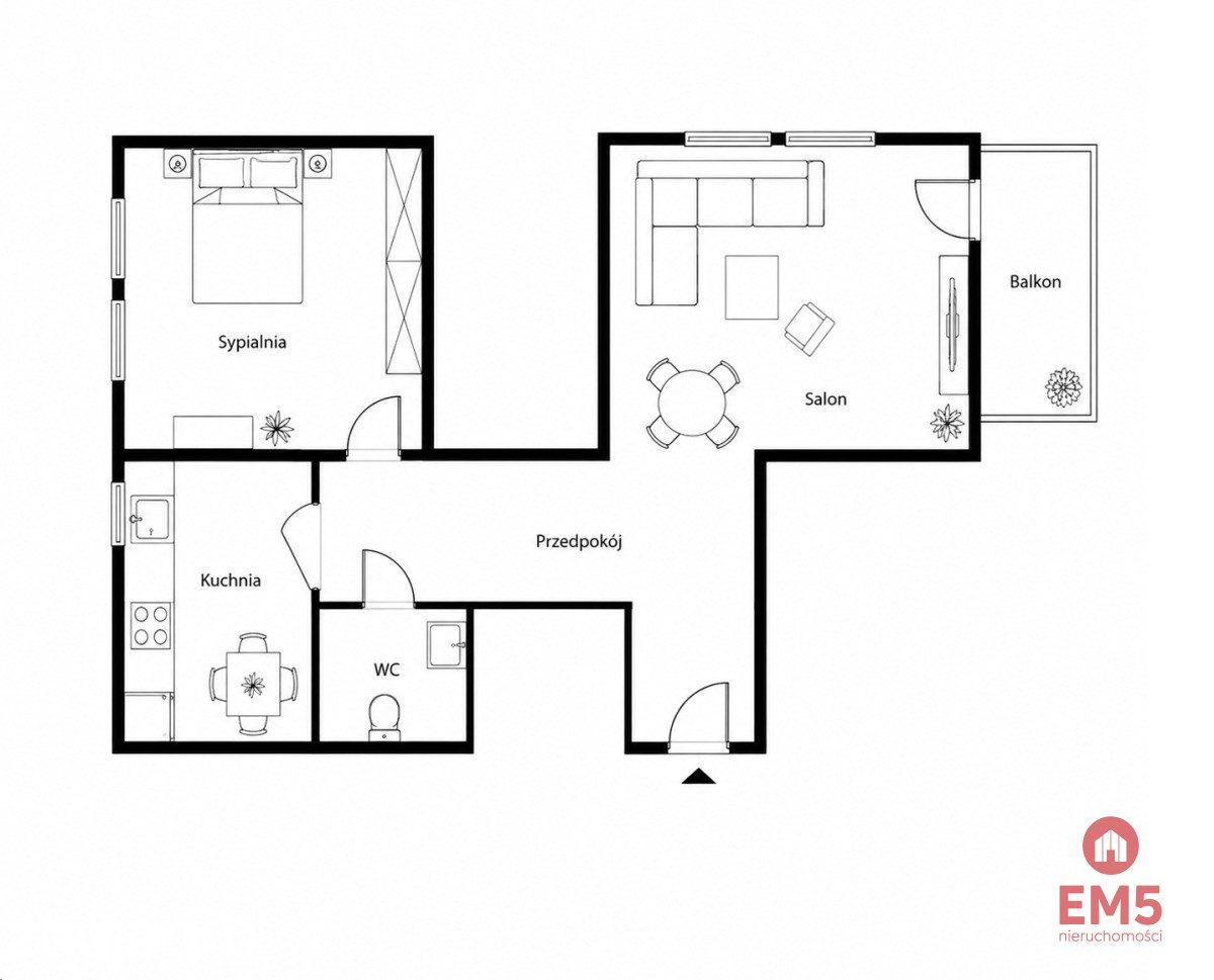 2 pokoje | 41,5 m² | 2 klimatyzacje | Balkon - zdjęcie 13