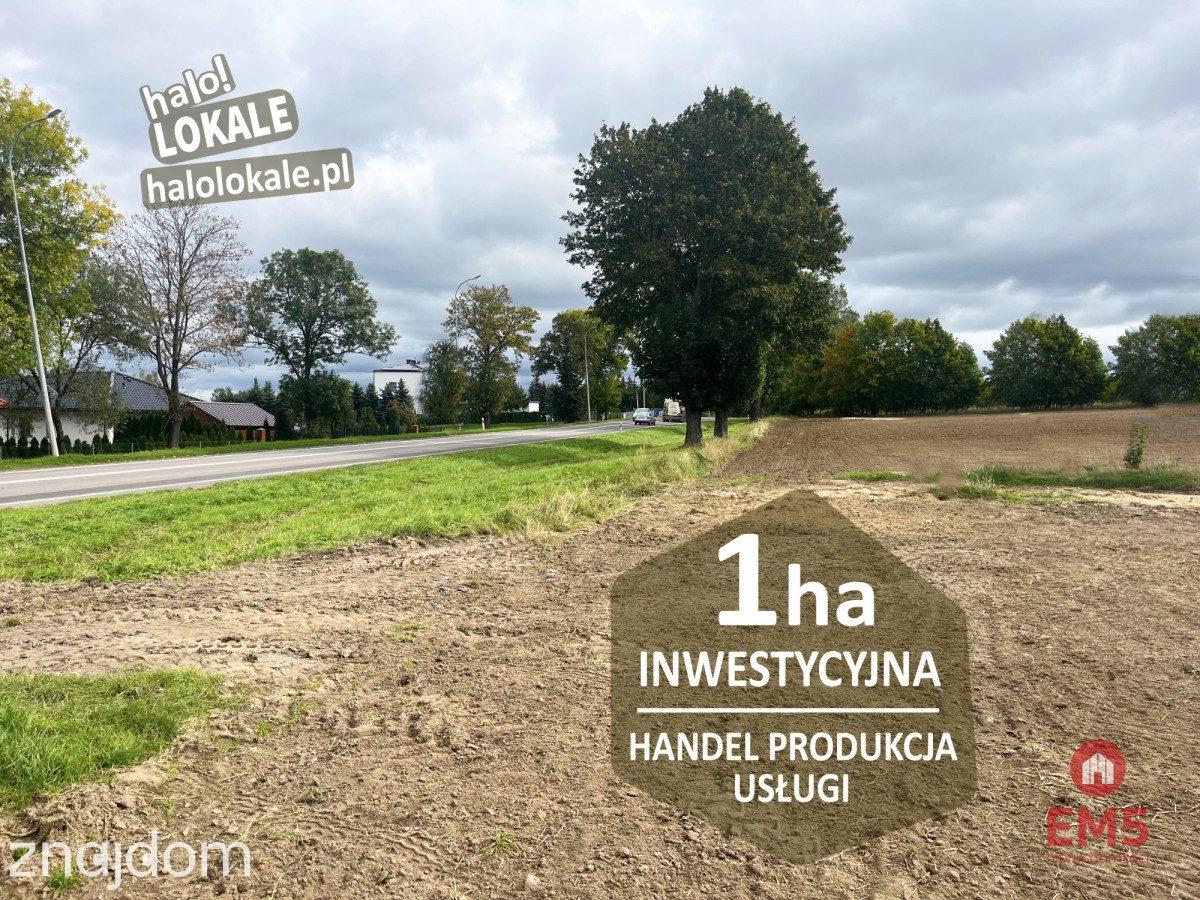 Działka inwestycyjna przy drodze