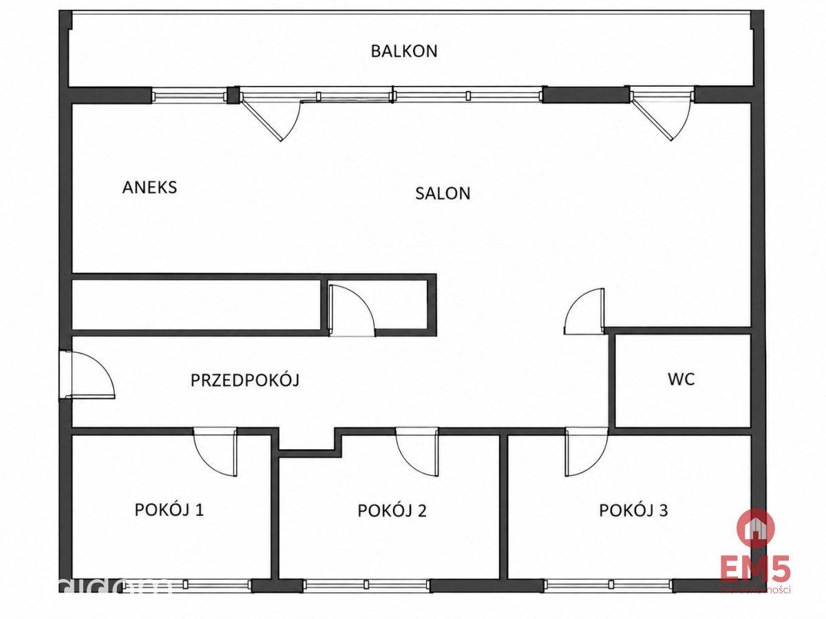 Mieszkanie 80 m² | 4 pokoje | Duży balkon - zdjęcie 19