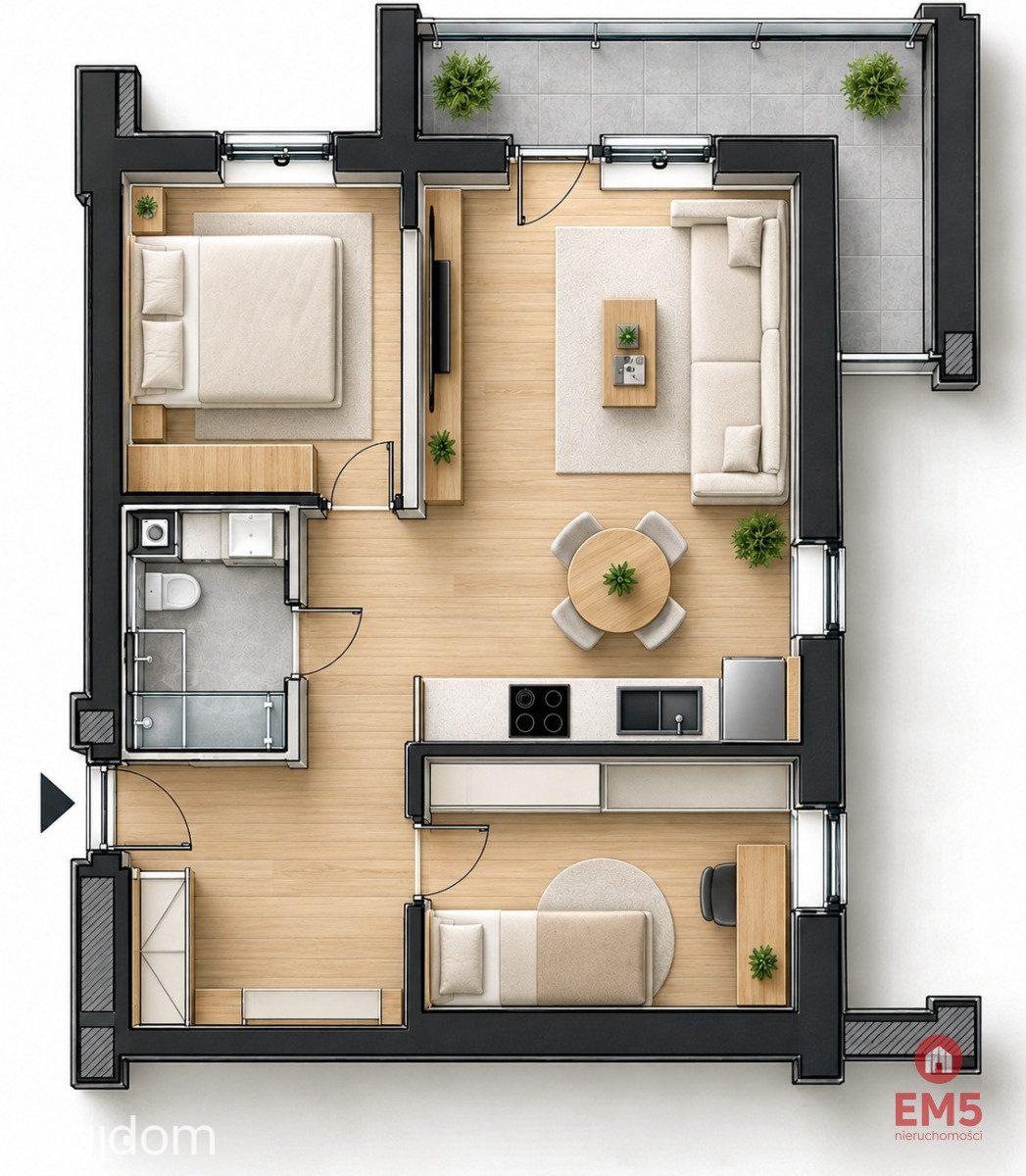 WYSOKI STANDARD | 3 POKOJE | DUŻY BALKON | BEZ PCC - zdjęcie 12