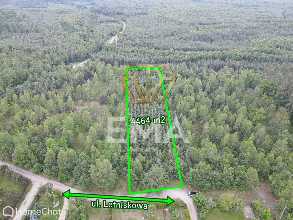 Działka leśna 4464 m² | Herby | MPZP