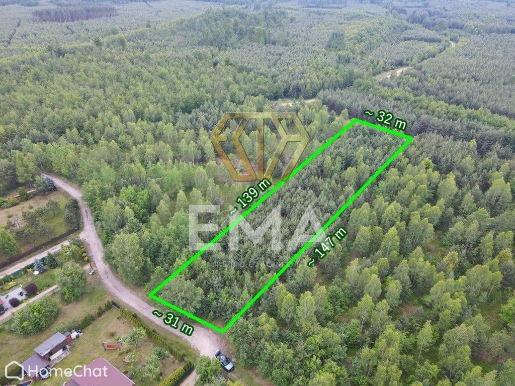 Działka leśna 4464 m² | Herby | MPZP
