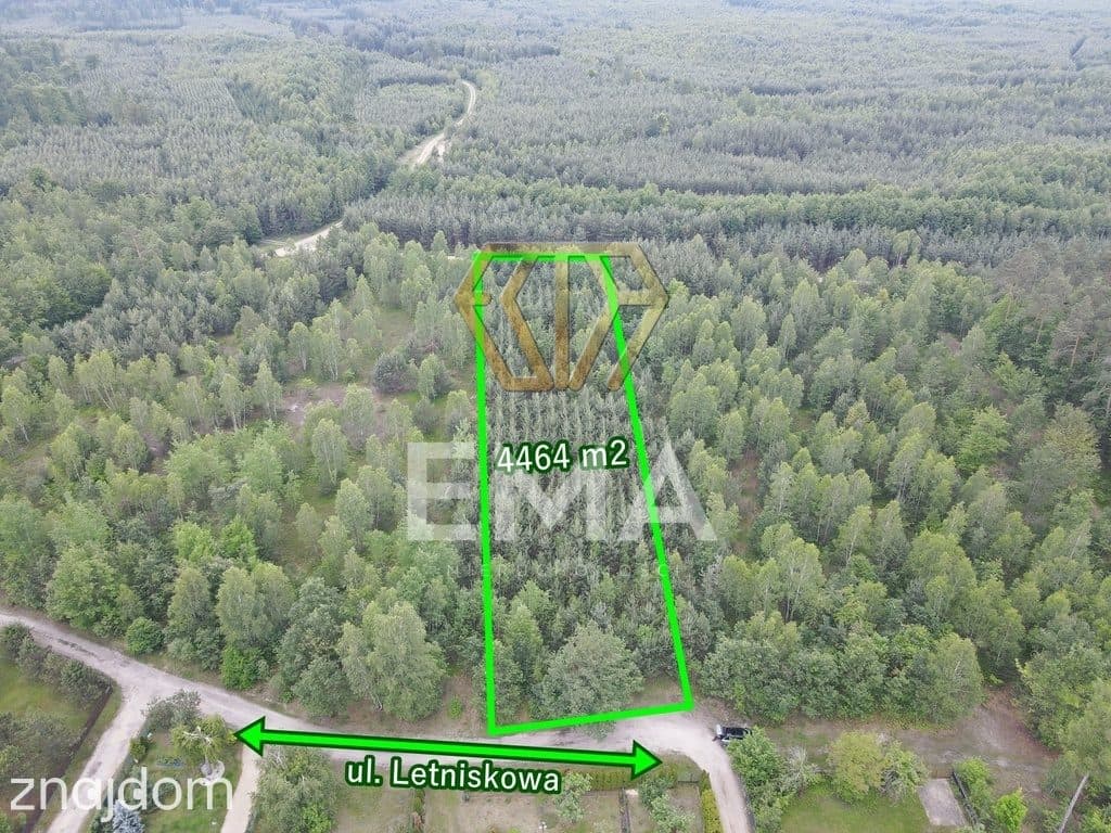 Działka leśna 4464 m² | Herby | MPZP