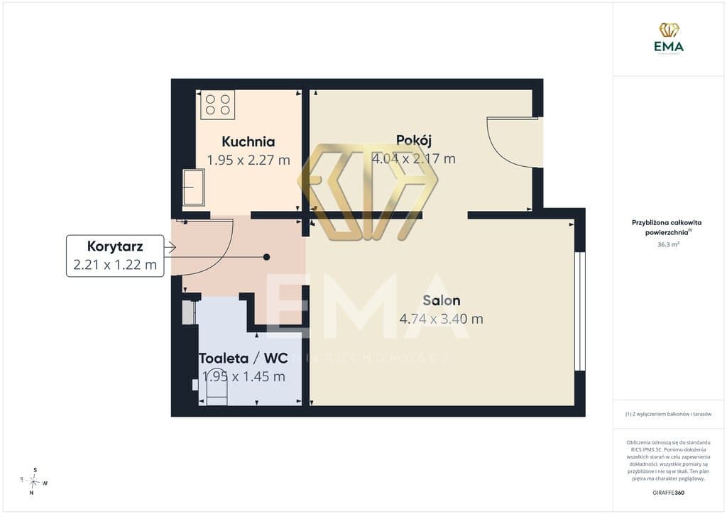 Mieszkanie 36 m² na sprzedaż – Częstochowa, Raków, ul. Perla - zdjęcie 3