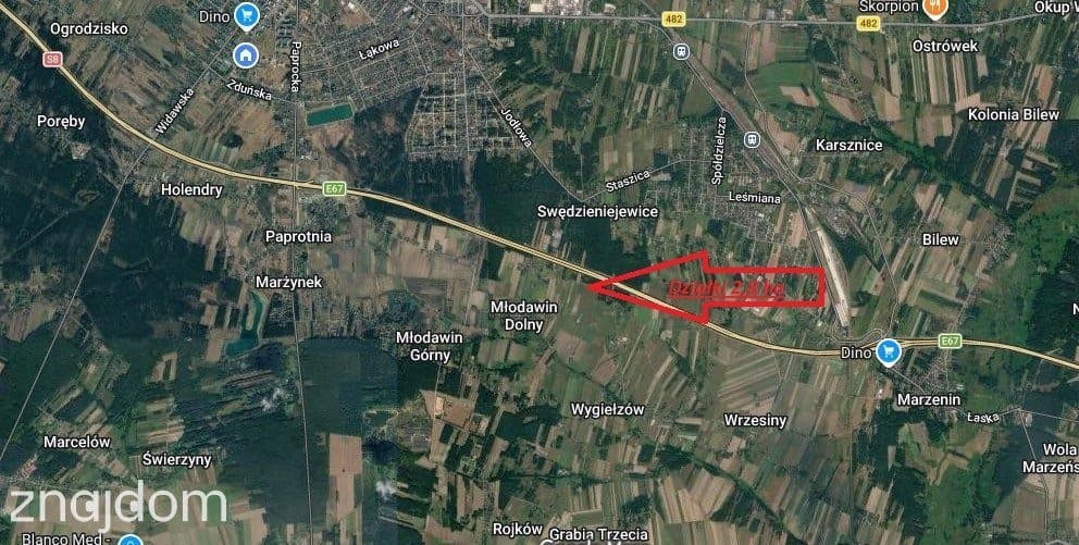 Sprzedaż 3 działek rolnych Młodawin Dolny - zdjęcie 3