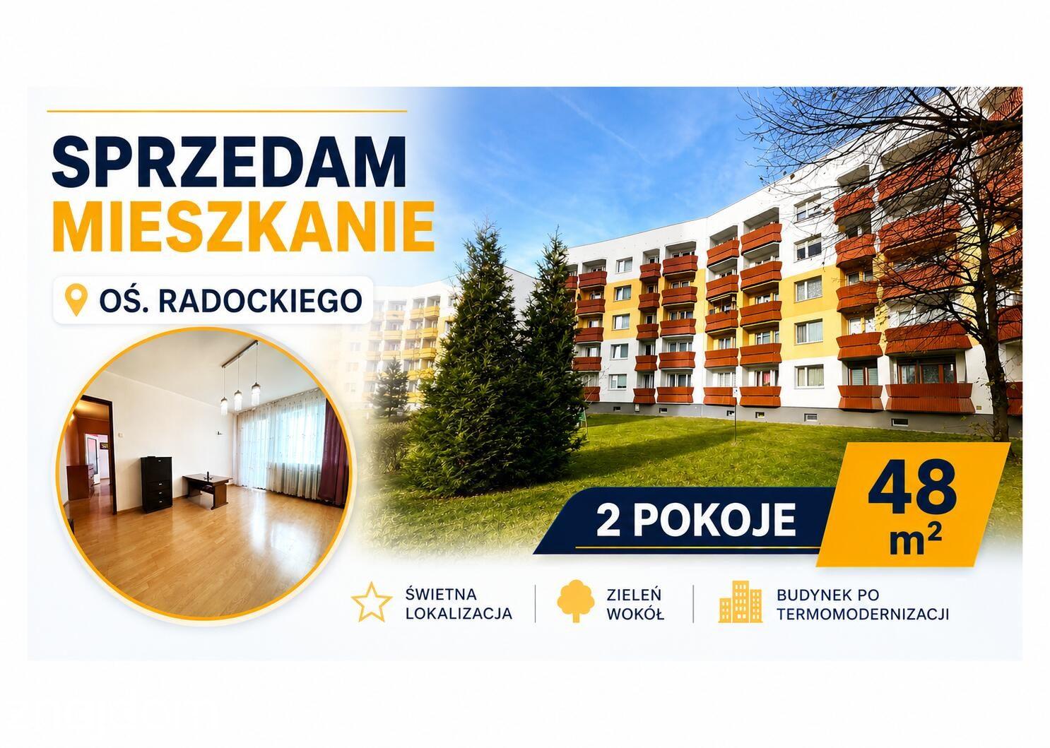 Radockiego ! 2 pok / 49 m