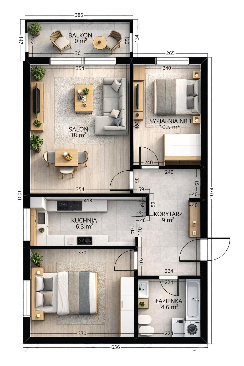 Idealne dla Rodziny ! 3 pok/56 m - zdjęcie 6