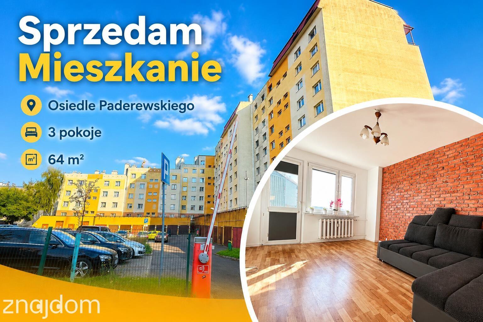 Duży potencjał - 3 pok. Os. Paderwskiego