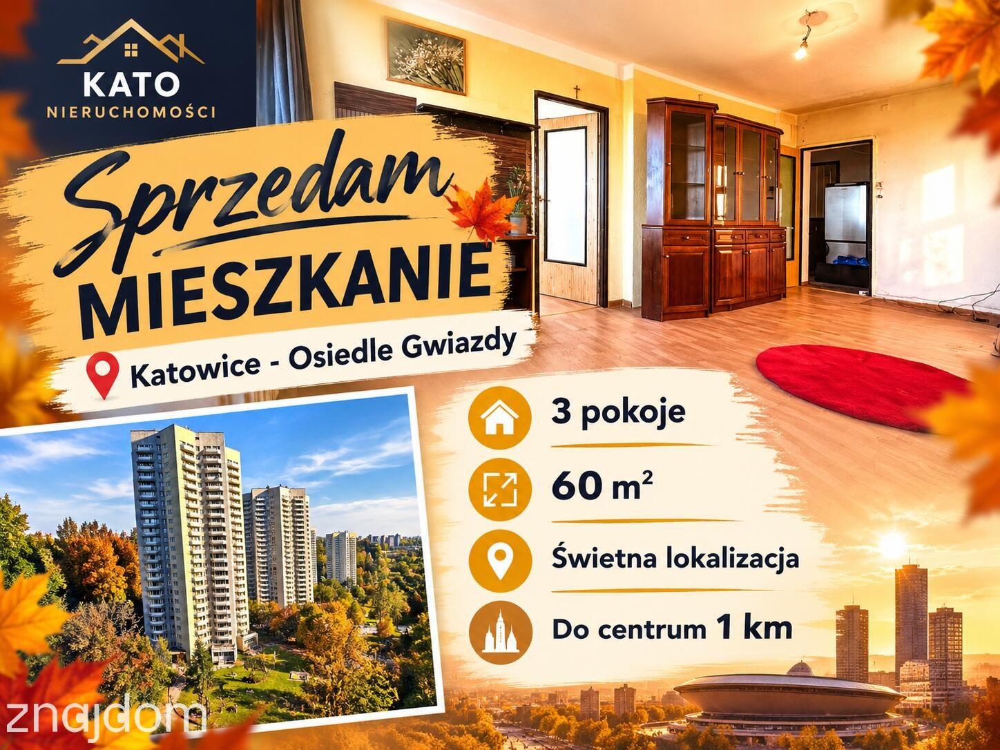 Duży potencjał ! 3 pok /59 m Os. Gwiazdy
